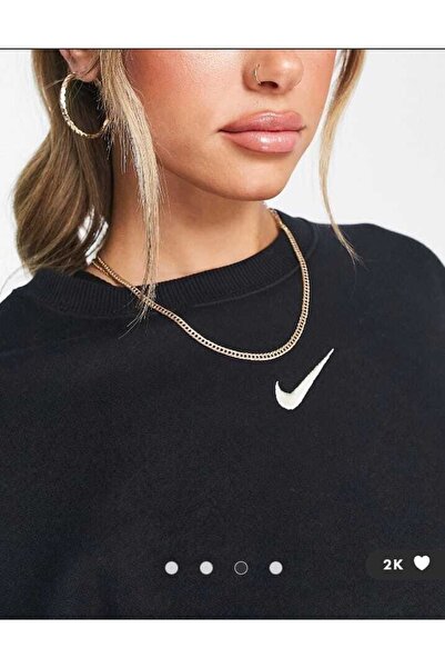 Nike Sportswear Collection Essentials Kadın Siyah Sweatshirt