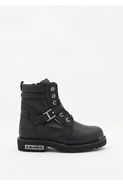 Harley Davidson Franco Waterproof B. Μαύρες Δερμάτινες Μπότες