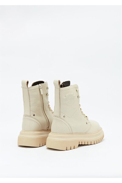 Harley Davidson Dearıe Kadın Bej Deri Bot