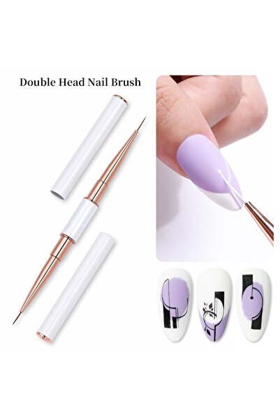 Venalisa Çift Taraflı Nail Art Tırnak Çizim Fırçası Kapaklı