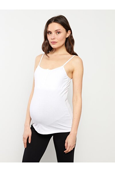 LC Waikiki U-Neck Plain Cotton Maternity Undershirt
