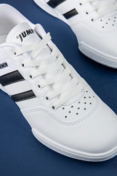 Jump 25764 Beyaz - Siyah Kadın Spor Ayakkabı