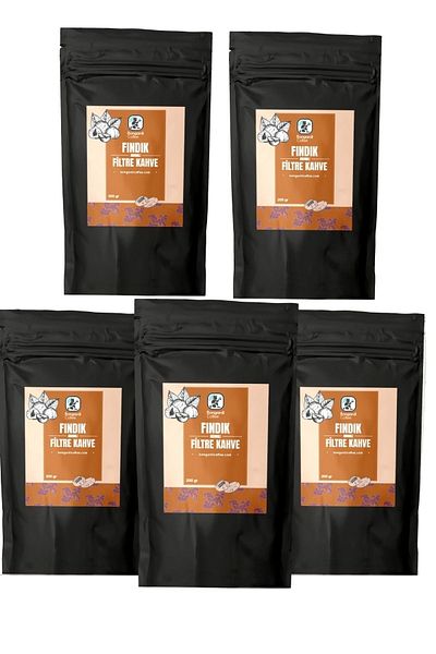 Bongardi Coffee Hazelnut Flavored Filter Coffee Set 5X200G (Ground)