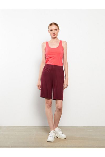 LC Waikiki Gerade Damen-Shorts – elastische Taille