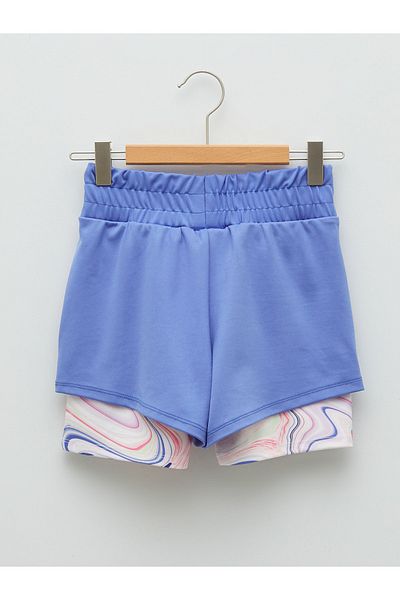 LC Waikiki Colanți imprimați pentru fete Pantaloni scurți cu talie elastică