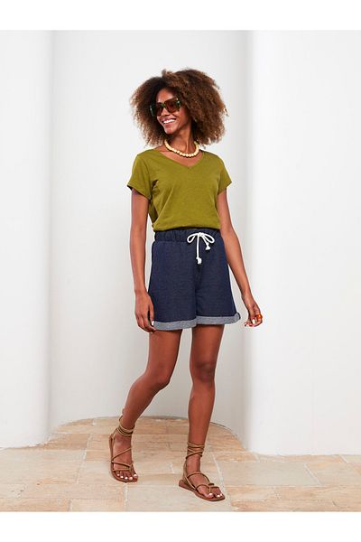LC Waikiki Women's Straight Shorts - Elastic Waist