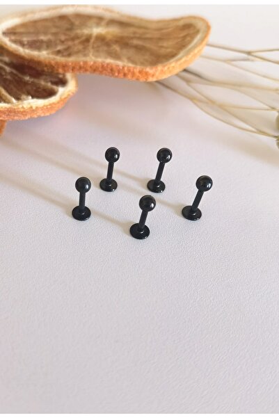 Bylin %100 Cerrahi Çelik Labret Pıercıng Set -kulak&dudak Için - Top Çapı 3mm...