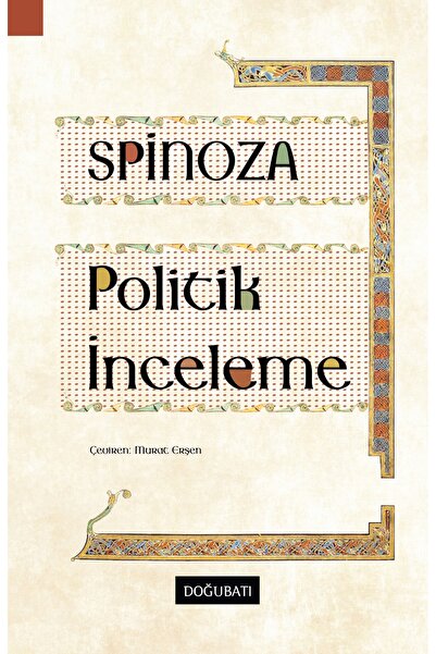 Doğu Batı Yayınları Politik Inceleme - Spınoza