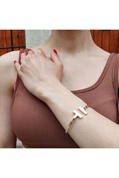 Everglow Jewelry تيفاني نموذج T تلميح عادي 316l سوار الصلب