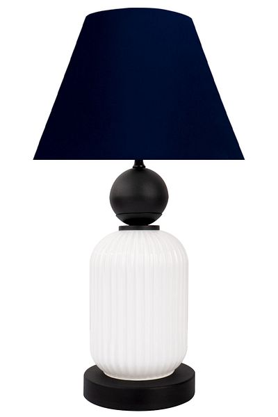MINIMAL ETICARET VE BILGI TEKNOLOJILERI Lotus Opal Black - White Cone Glass Lampshade