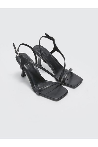 LC Waikiki LCW STEPS - Leather Look Strappy Women's Heeled Shoes