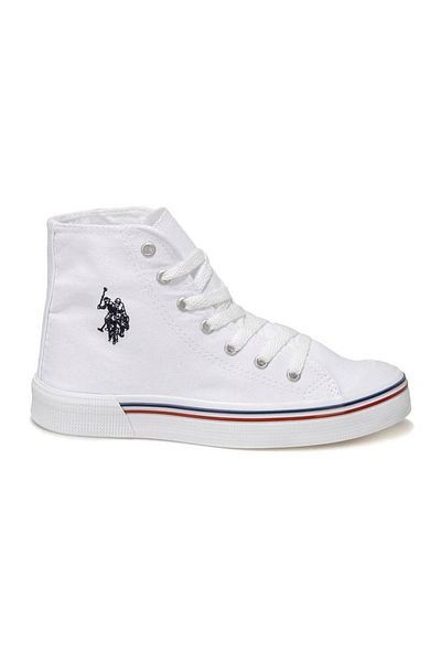 U.S. Polo Assn. Pantofi de damă Penelope Hi White Summer Linen