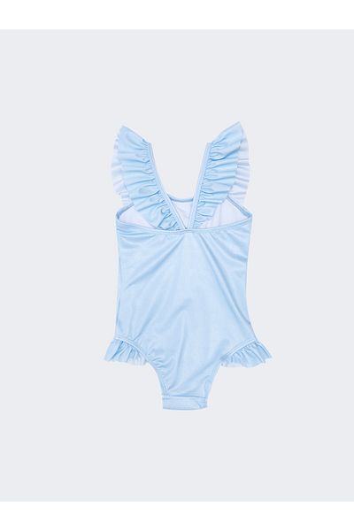 LC Waikiki Rundhals-Badeanzug für Baby Mädchen mit Frozen-Print