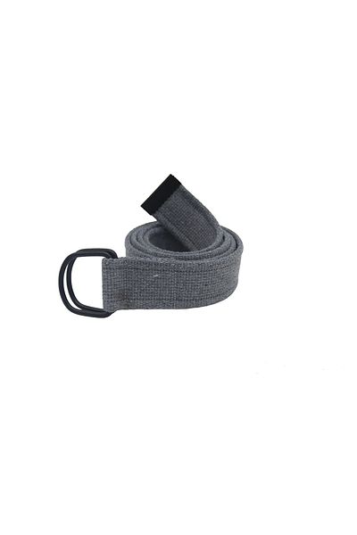 Anatolia Unisex Gray Black D Buckle Woven Tactical Sport Canvas Cloth Denim Belt