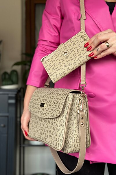 Just Polo Long Strap 5 Compartment Special Series Women's Crossbody Messenger...