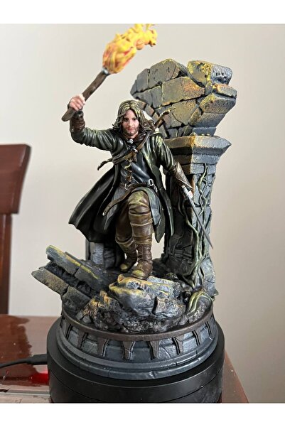 TuransoyCraft Aragorn Ölüler Yolu'nda Yüzüklerin Efendisi Lotr 20 Cm Boyalı F...