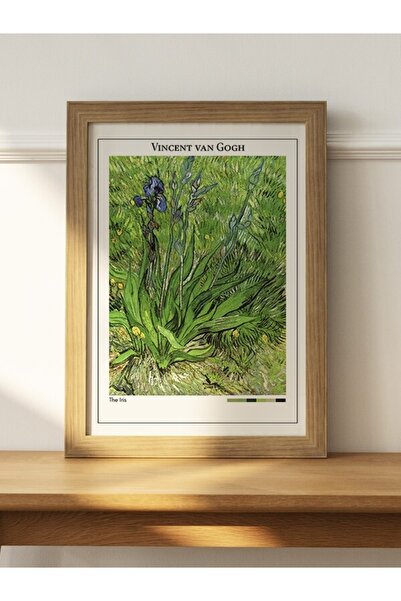 Mudi Store Vincent Van Gogh The Iris Poster Çerçevesiz Sanatsal Ünlü Ressam D...