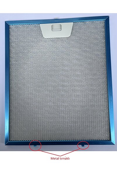 Altunöz 25x30cm Ankastre Aspiratör-davlumbaz Alüminyum Yağ Filtresi(METAL TIR...
