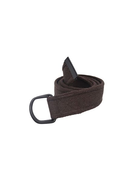 Anatolia Unisex Brown Black D Buckle Woven Tactical Sport Canvas Cloth Jeans Belt
