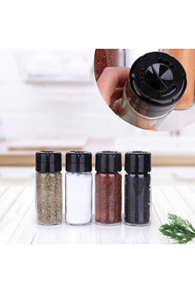 Porselen Diyarı Set de 4 bucăți de 245 ml de borcane din sticlă pentru condim...