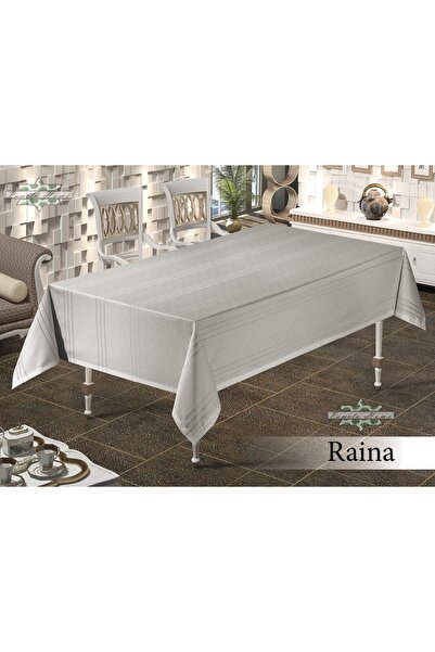 by ballı biocotton Keten Masa Örtüsü Şık Tasarım Dantelli Dertsiz 160x220