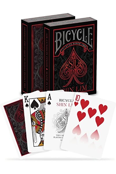 OyuncaklarÜlkesi مجموعة بطاقات ورقية للألعاب من Bicycle Shin Lim قابلة للتجميع