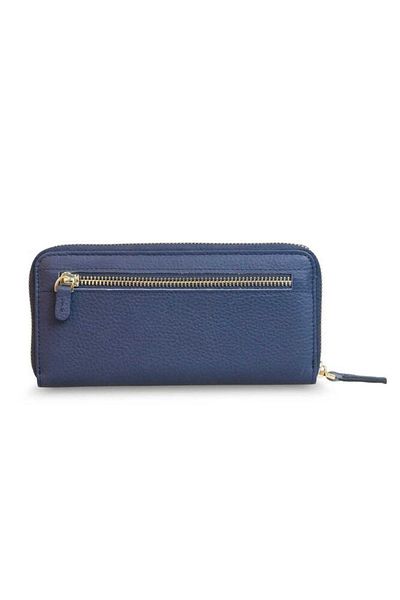 GUARD Navy Blue Leather Wallet