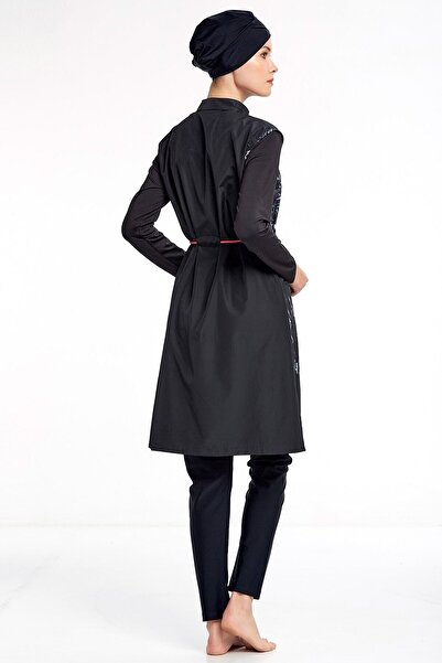 Adasea Su Tutmayan Paraşüt Kumaş Beli Ayarlı Tesettür Mayo 2216