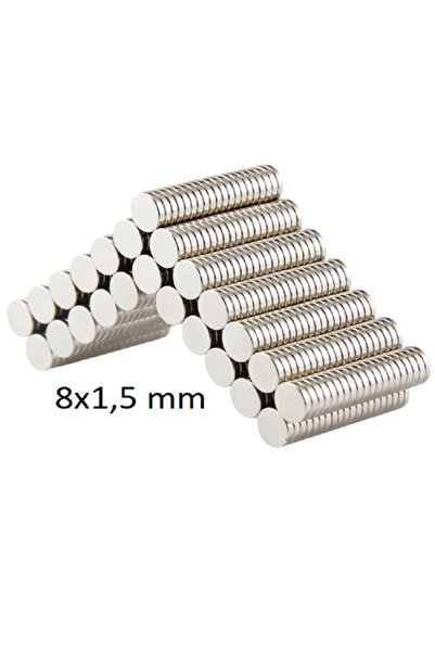 EXİZ TİCARET Güçlü Yuvarlak Neodyum Mıknatıs, Neodyum Mıknatısın (çap: 8 Mm K...