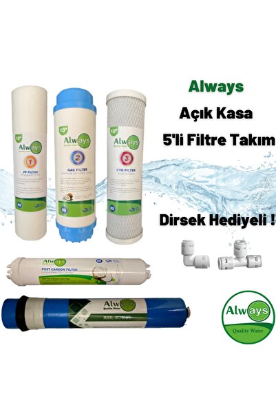 Always Ihlas Ve Tüm Hazneli Arıtma 5'li Filtre Takımı Yedek Parça