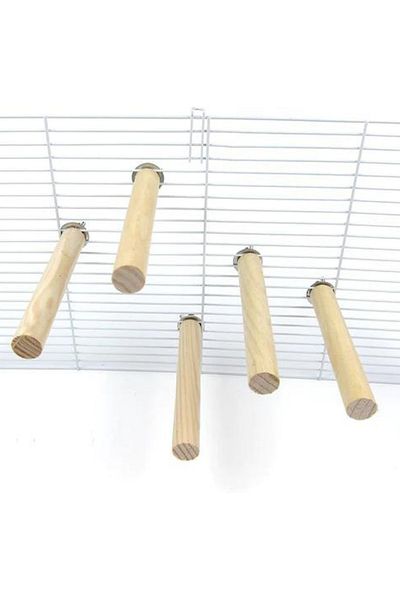 Alyones Natural Wooden Perch 5 Piece Set For Birds