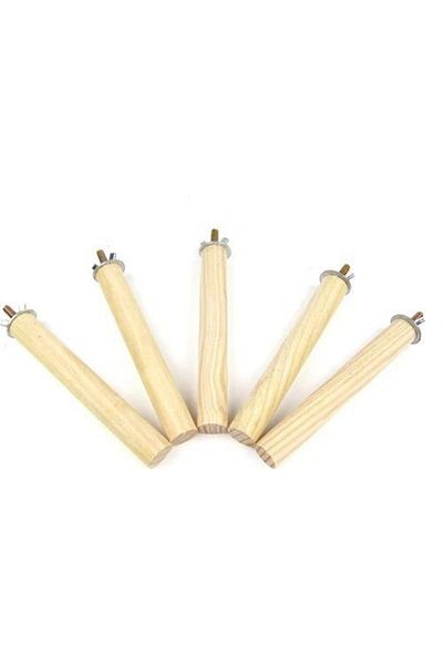 Alyones Natural Wooden Perch 5 Piece Set For Birds