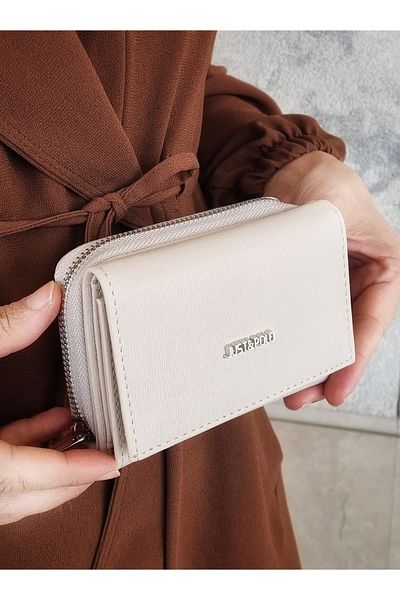 Just Polo Justpolo Women's Cream Multi-Compartment Wallet