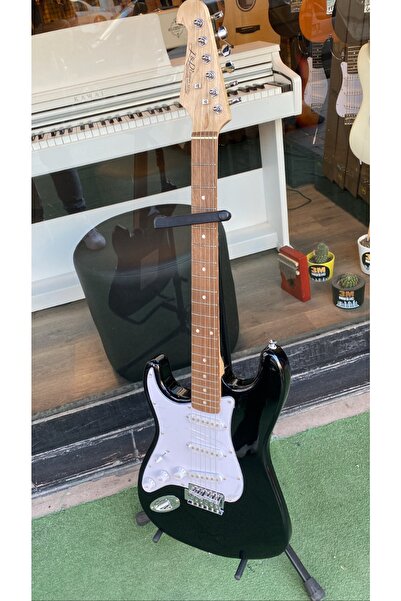 3M Atölye Siyah Elektro Gitar Solak Elektro Gitar Solak Gitar