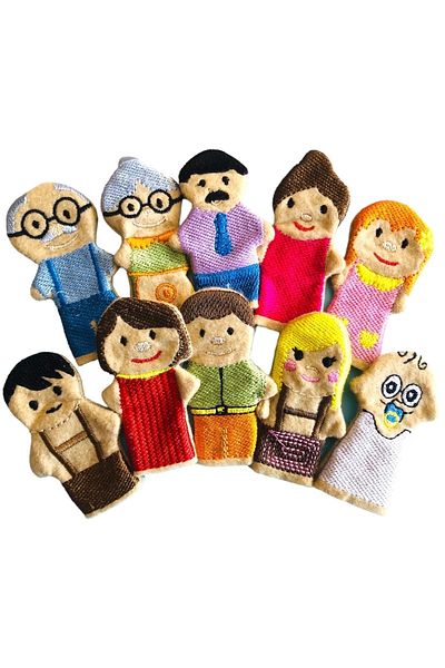 Laylay Toys Finger Puppet with Human Figure Kindergarten Supplies