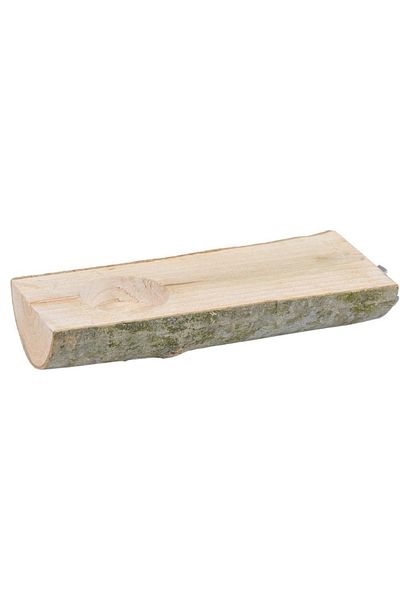 Alyones Natural Wood Bird Perch And Feeder Log Perch