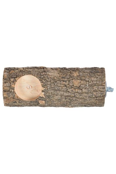 Alyones Natural Wood Bird Perch And Feeder Log Perch Length 15 Cm
