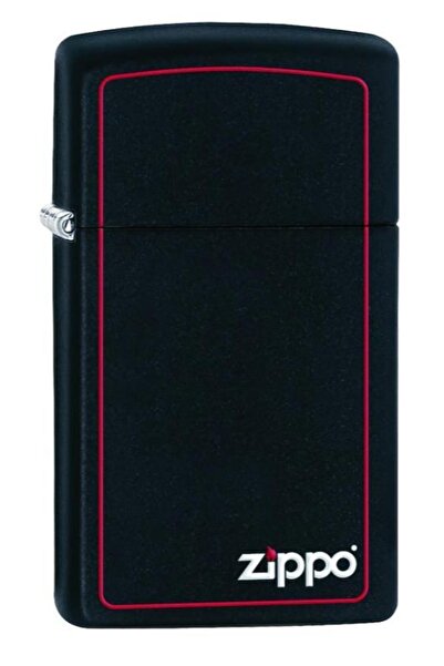 Zippo Slim Red Border Black Çakmak