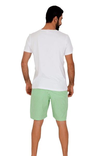 TheDon Οικογενειακό ανδρικό σορτς ποπλίνα χτενισμένο βαμβακερό μπλουζάκι με μοτίβο 4