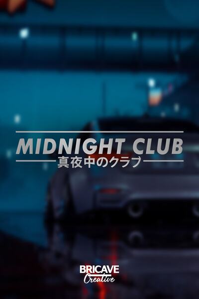 Bricave ملصق سيارة والدراجة النارية من Midnight Club Jdm مقاس 50 × 11 سم