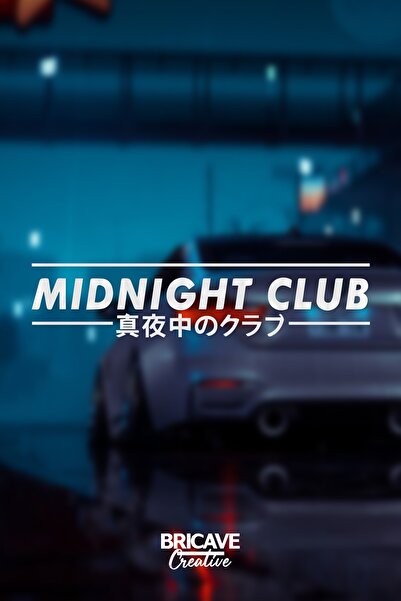Bricave Midnight Club Jdm Araba-motosiklet Sticker 50x11cm