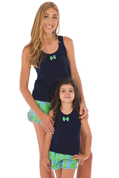 TheDon Сімейний жіночий комплект шортів-футболок, візерунок 6