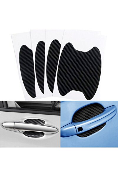 TSC Karbon Kapı Kolu Koruma Yapıştırma 4 Adet