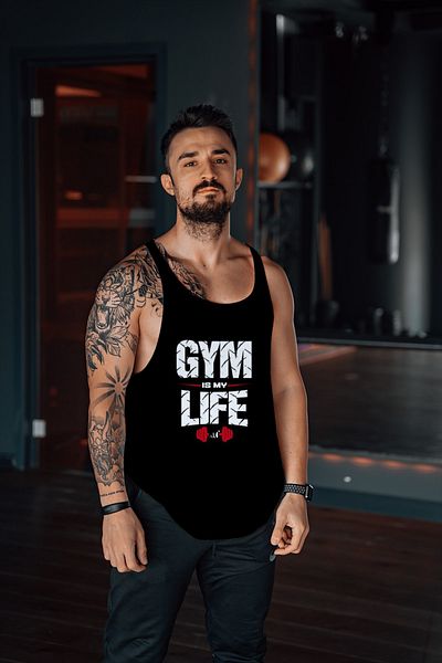 Freeyez قميص بدون أكمام رياضي للياقة البدنية من Gym Is My Life