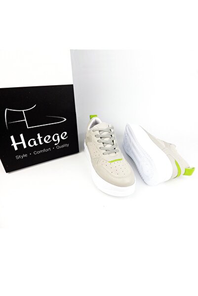 Hatege Baia Gri Yeşil Kadın Sneaker Ayakkabı