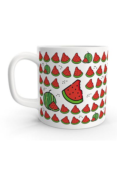 Rock'n Fox Watermelon Watermelon Summer Summer Themed Colorful Mug