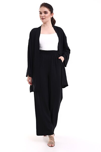 forte bella Fb-0019 Viskon Kimono-pantolon Takım