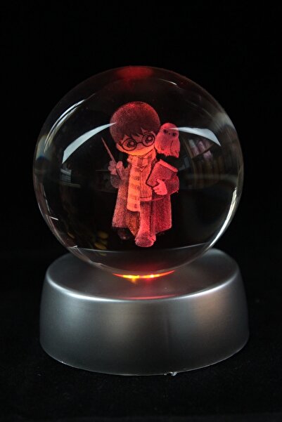 moryconcept Harry Potter Cam Küre Işıklı Standlı Hediye