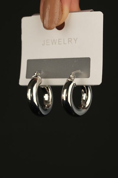 Richard Jewell Çelik Renk Atmaz Garantli Faturalı Küpe