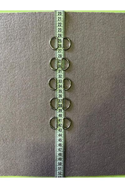 serpildüğme D Μεταλλικός δακτύλιος, D δακτύλιος για λαβή τσάντας 10 τμχ